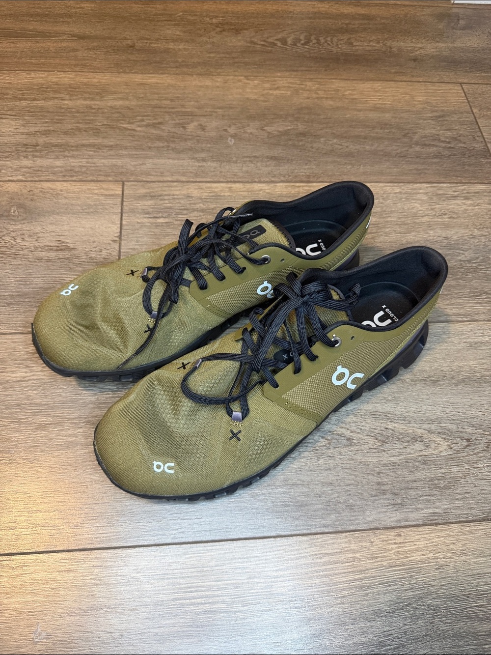 On Running Cloud X 3 Road-Running Shoes - Men's— Olive/Black US 14